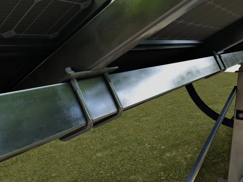 Manual Tracker Solar Energy Structure Type-2 3D Model