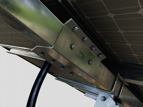 Manual Tracker Solar Energy Structure Type-2 3D Model