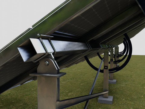Manual Tracker Solar Energy Structure Type-2 3D Model