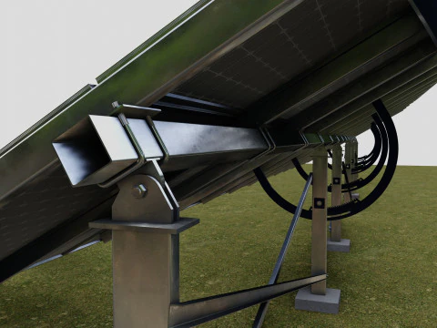 Manual Tracker Solar Energy Structure Type-2 3D Model