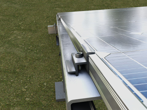 Manual Tracker Solar Energy Structure Type-2 3D Model