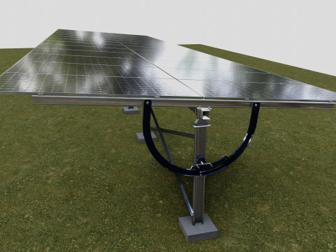 Manual Tracker Solar Energy Structure Type-2 3D Model