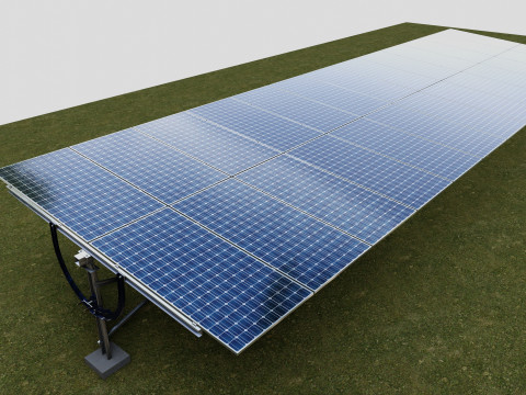Manual Tracker Solar Energy Structure Type-2 3D Model
