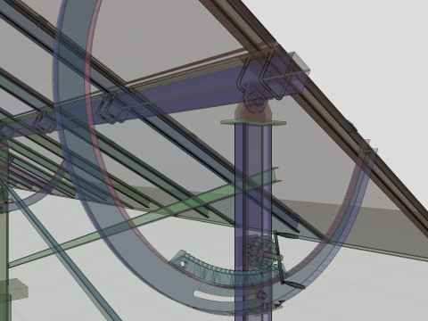 Manual Tracker Solar Energy Structure Type-2 3D Model
