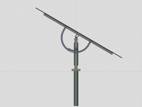 Manual Tracker Solar Energy Structure Type-2 3D Model