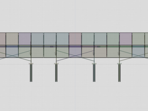 Manual Tracker Solar Energy Structure Type-2 3D Model