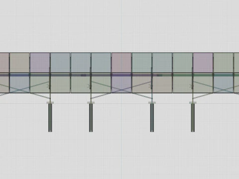 Manual Tracker Solar Energy Structure Type-2 3D Model
