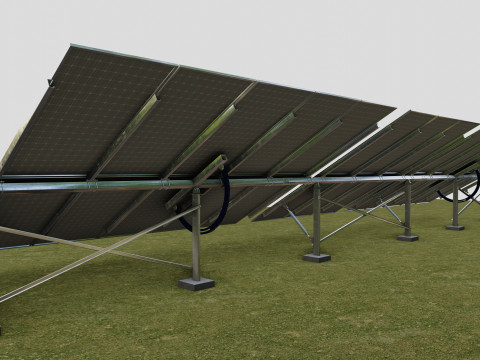 Manual Tracker Solar Energy Structure Type-3 3D Model