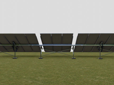Manual Tracker Solar Energy Structure Type-3 3D Model