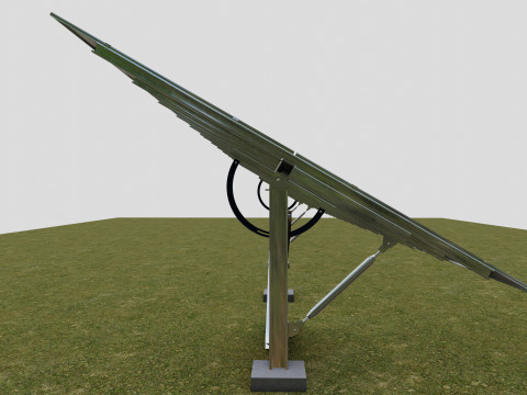 Manual Tracker Solar Energy Structure Type-3 3D Model