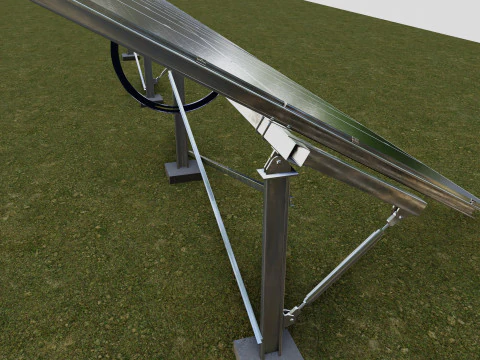 Manual Tracker Solar Energy Structure Type-3 3D Model