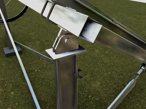 Manual Tracker Solar Energy Structure Type-3 3D Model