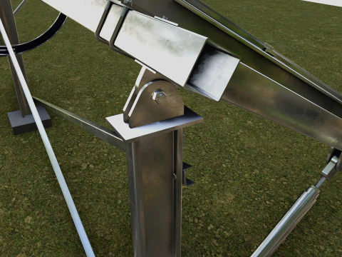 Manual Tracker Solar Energy Structure Type-3 3D Model