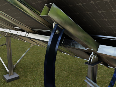 Manual Tracker Solar Energy Structure Type-3 3D Model