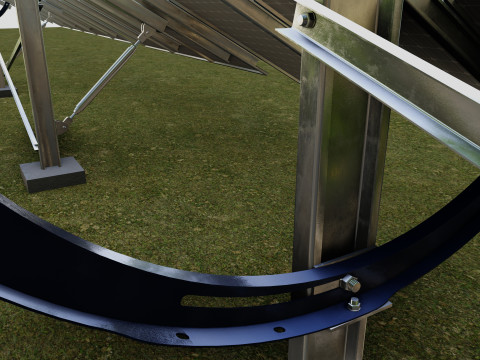 Manual Tracker Solar Energy Structure Type-3 3D Model