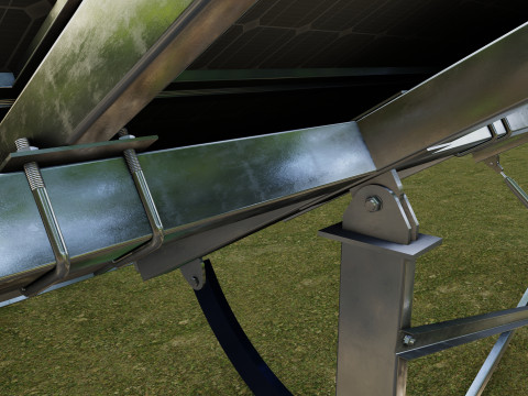 Manual Tracker Solar Energy Structure Type-3 3D Model