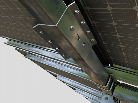 Manual Tracker Solar Energy Structure Type-3 3D Model