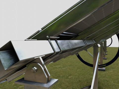 Manual Tracker Solar Energy Structure Type-3 3D Model