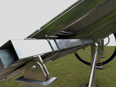 Manual Tracker Solar Energy Structure Type-3 3D Model