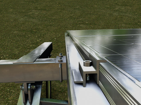 Manual Tracker Solar Energy Structure Type-3 3D Model