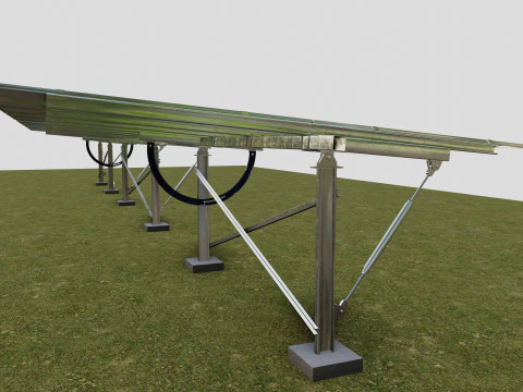 Manual Tracker Solar Energy Structure Type-3 3D Model