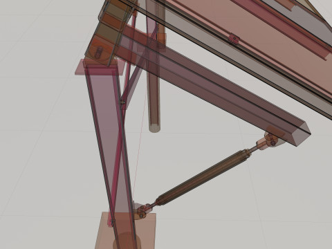 Manual Tracker Solar Energy Structure Type-3 3D Model