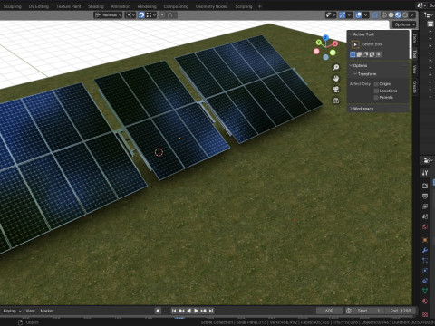 Manual Tracker Solar Energy Structure Type-3 3D Model