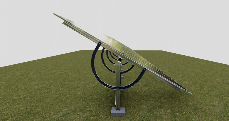 Manual Tracker Solar Energy Structure Type-4 Modelo 3D .c4d .max .obj .3ds .fbx .stl .blend
