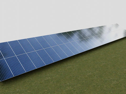 Manual Tracker Solar Energy Structure Type-4 3D Model
