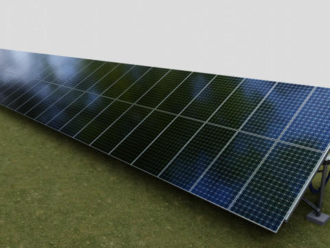 Manual Tracker Solar Energy Structure Type-4 Modelo 3D