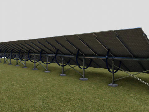 Manual Tracker Solar Energy Structure Type-4 3D Model