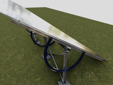 Manual Tracker Solar Energy Structure Type-4 Modelo 3D