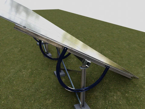 Manual Tracker Solar Energy Structure Type-4 3D Model