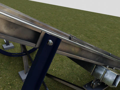 Manual Tracker Solar Energy Structure Type-4 3D Model