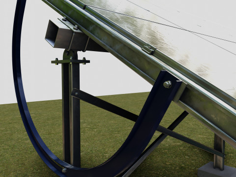 Manual Tracker Solar Energy Structure Type-4 Modelo 3D