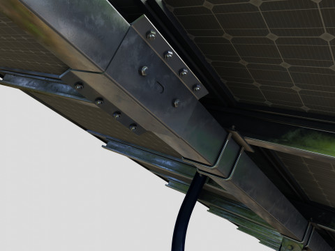 Manual Tracker Solar Energy Structure Type-4 Modelo 3D