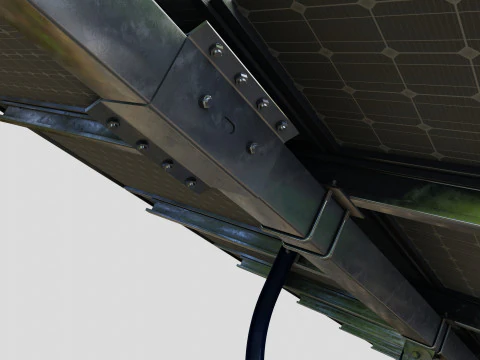 Manual Tracker Solar Energy Structure Type-4 3D Model