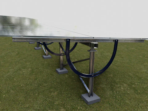Manual Tracker Solar Energy Structure Type-4 3D Model