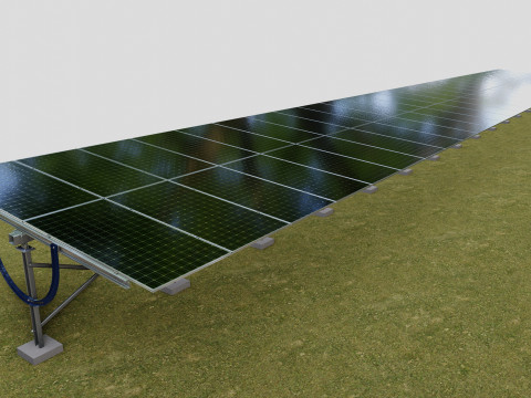 Manual Tracker Solar Energy Structure Type-4 Modelo 3D