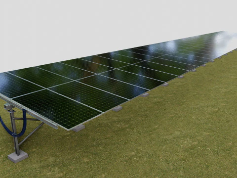 Manual Tracker Solar Energy Structure Type-4 3D Model