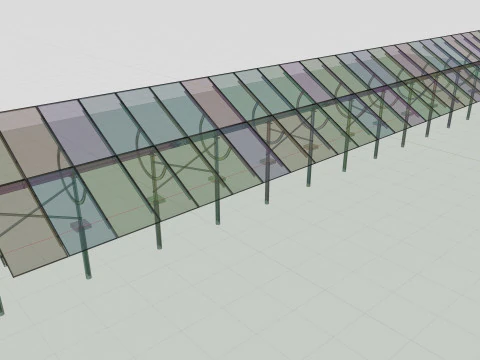 Manual Tracker Solar Energy Structure Type-4 3D Model