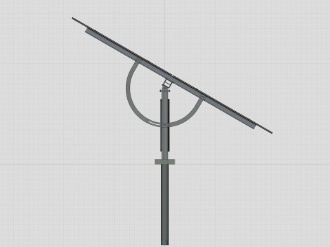 Manual Tracker Solar Energy Structure Type-4 Modelo 3D
