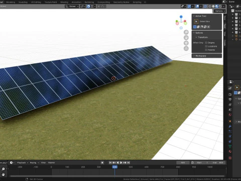 Manual Tracker Solar Energy Structure Type-4 3D Model
