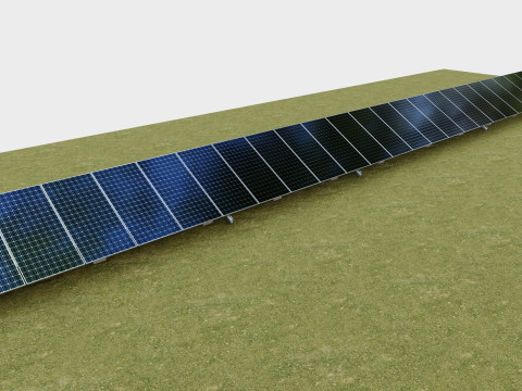 Manual Tracker Solar Energy Structure Type-5 Modelo 3D