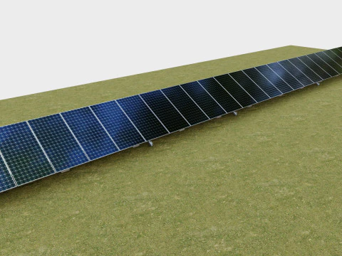 Manual Tracker Solar Energy Structure Type-5 3D Model