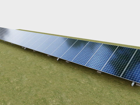 Manual Tracker Solar Energy Structure Type-5 Modelo 3D