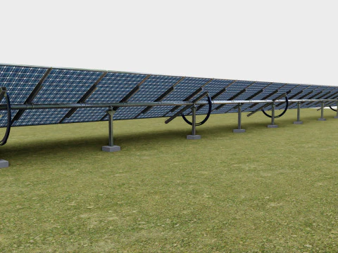 Manual Tracker Solar Energy Structure Type-5 3D Model
