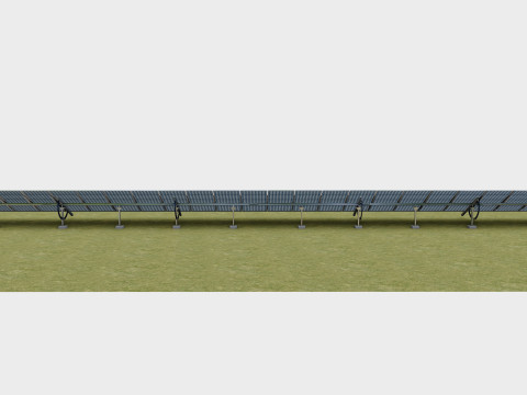 Manual Tracker Solar Energy Structure Type-5 Modelo 3D