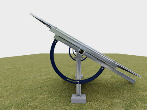 Manual Tracker Solar Energy Structure Type-5 Modelo 3D