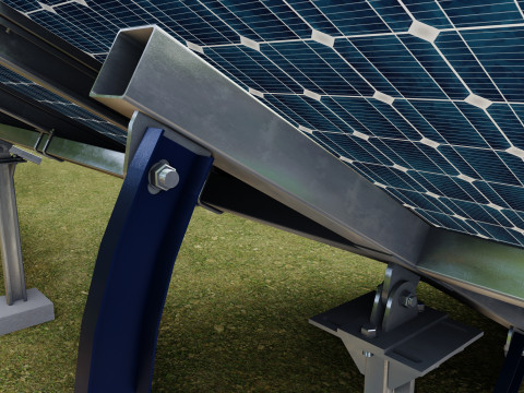 Manual Tracker Solar Energy Structure Type-5 Modelo 3D